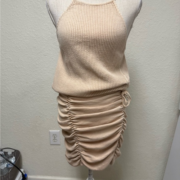FREE PEOPLE One Thermal Mini Dress Size Large - Picture 2 of 16